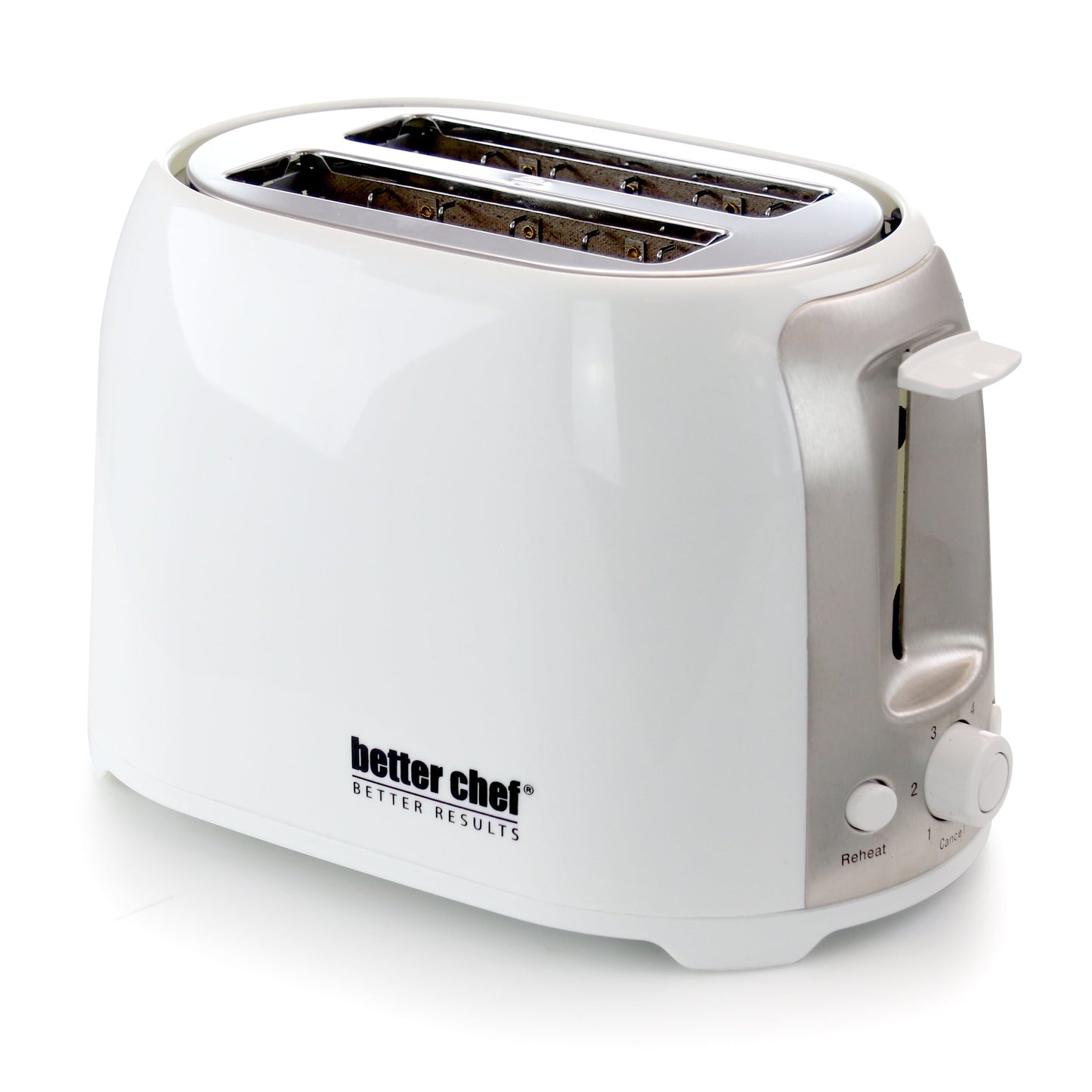 Better Chef Cool Touch Wide-Slot Toaster in White W2B
