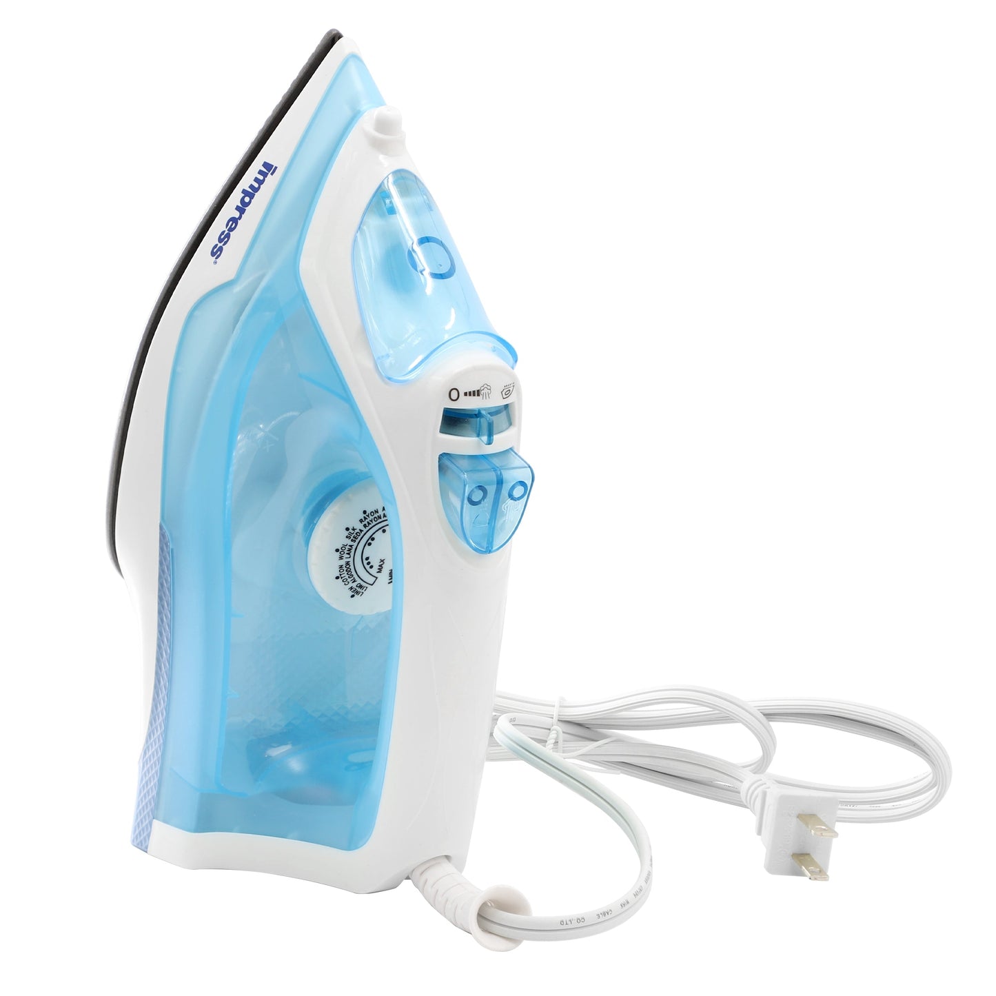 Impress Mid-Sized Spray Steam and Dry Iron in Blue with Nonstick Soleplate W2B