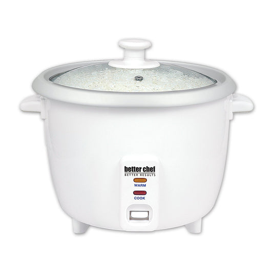 Better Chef IM-400 8-Cup (16-Cups Cooked) Automatic Rice Cooker in White W2B