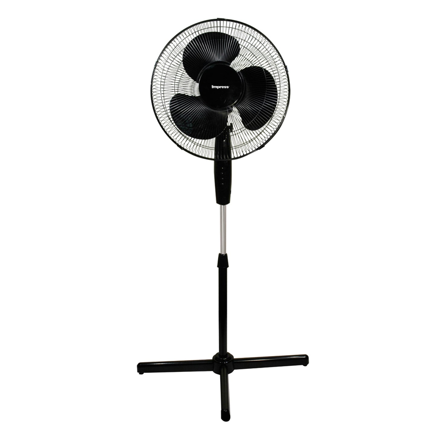 Impress Handi-Fan 16 Inch Oscillating Stand Fan in Black W2B
