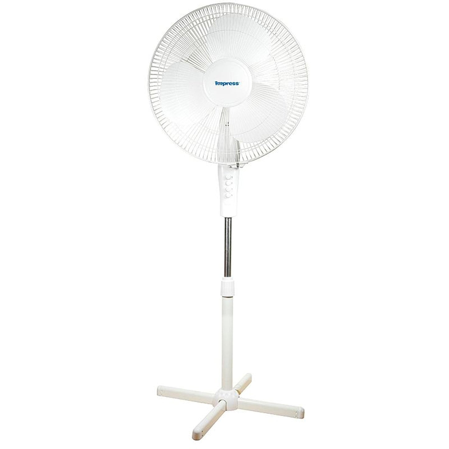 Impress 16" Oscillating Stand Fan (white) IM-724W W2B