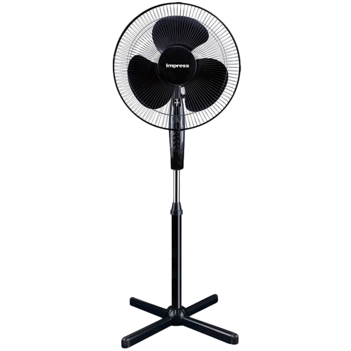 Impress 16" Oscillating Stand Fan (black) IM-725B W2B