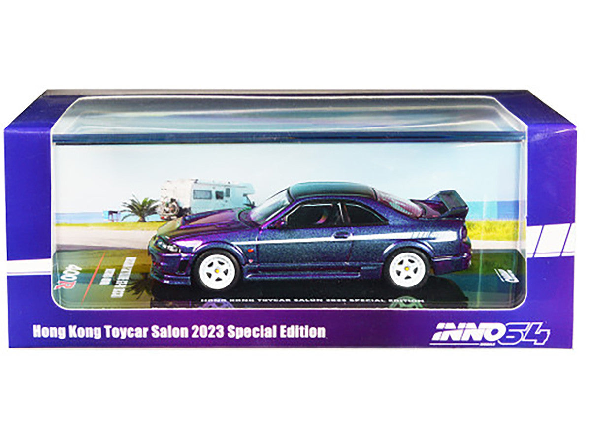 Nissan Skyline GT-R (R33) Nismo 400R RHD (Right Hand Drive) Midnight Purple II Metallic "Hong Kong Toycar Salon 2023 Special Edition" 1/64 Diecast Model Car by Inno Models Inno Models