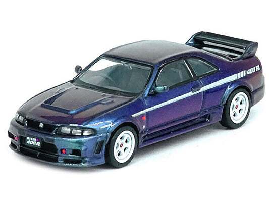 Nissan Skyline GT-R (R33) Nismo 400R RHD (Right Hand Drive) Midnight Purple II Metallic "Hong Kong Toycar Salon 2023 Special Edition" 1/64 Diecast Model Car by Inno Models Inno Models