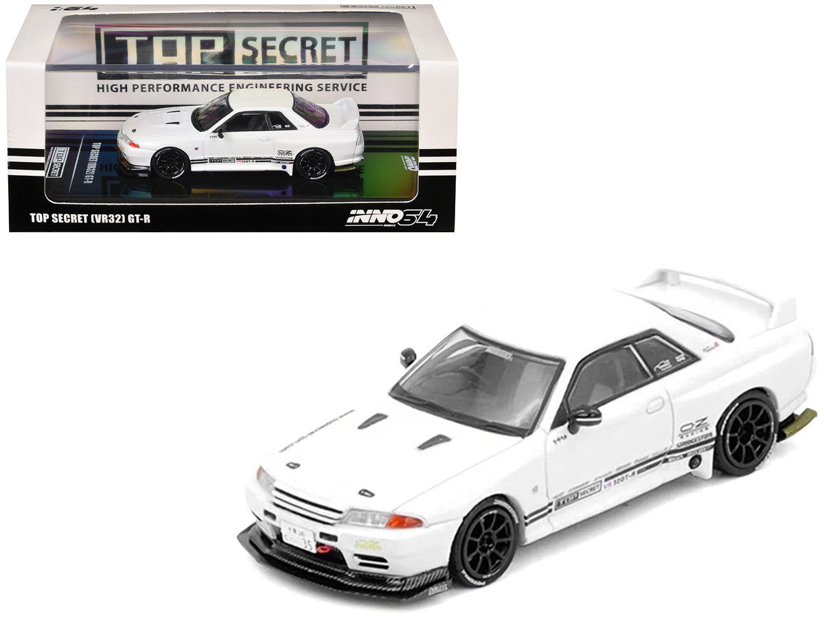 Nissan Skyline "Top Secret" (VR32) GT-R RHD (Right Hand Drive) White 1/64 Diecast Model Car by Inno Models Inno Models