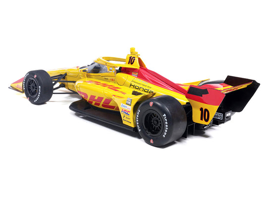 Dallara IndyCar #10 Alex Palou "DHL" Chip Ganassi Racing (Road Course Configuration) "NTT IndyCar Series" (2026) 1/18 Diecast Model Car by IXO Models-1