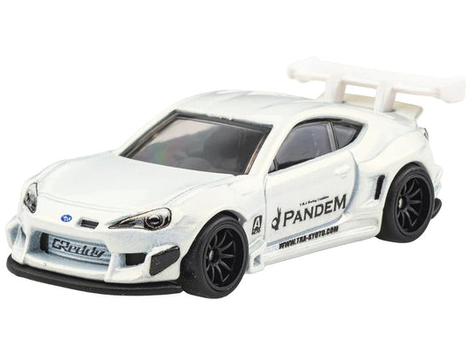 Subaru BRZ Pandem RHD (Right Hand Drive) White Metallic "Circuit Legends" Series Diecast Model Car by Hot Wheels Hotwheels