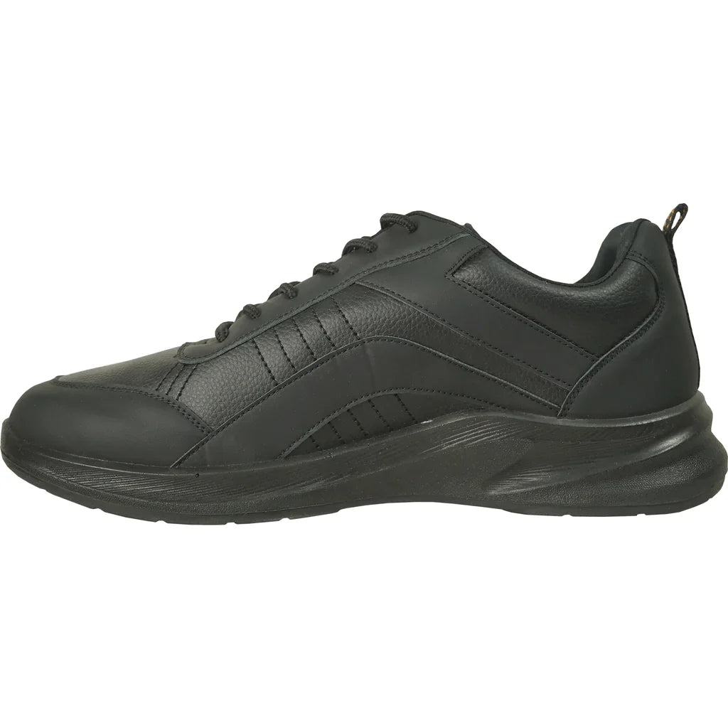 VANGELO Men Slip Resistant Shoe JIMMY-4 Black-4