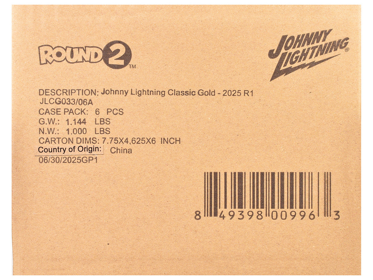 "Classic Gold Collection" 2025 Release 1 Set A of 6 Cars 1/64 Diecast Model Cars by Johnny Lightning Johnny Lightning