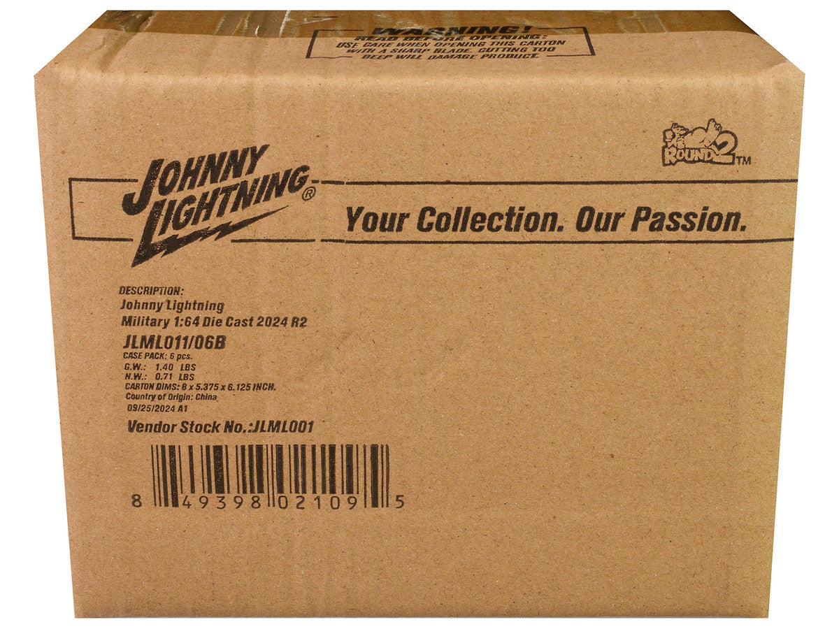 "Military" Set B of 6 pieces 2024 Release 2 Limited Edition Diecast Models by Johnny Lightning Johnny Lightning