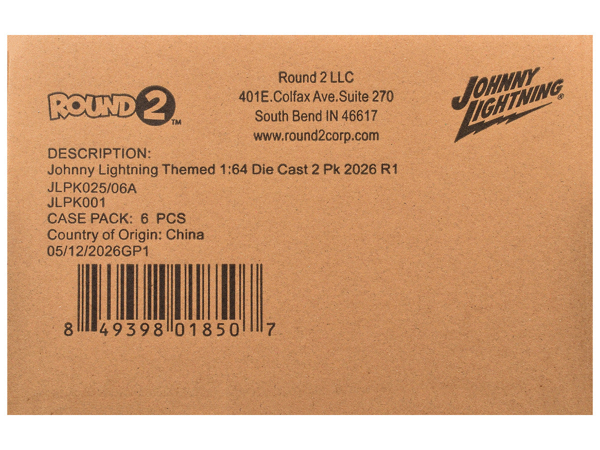 Johnny Lightning "2-Packs" 2026 Release 1 Set A of 6 pieces 1/64 Diecast Model Cars by Johnny Lightning Johnny Lightning