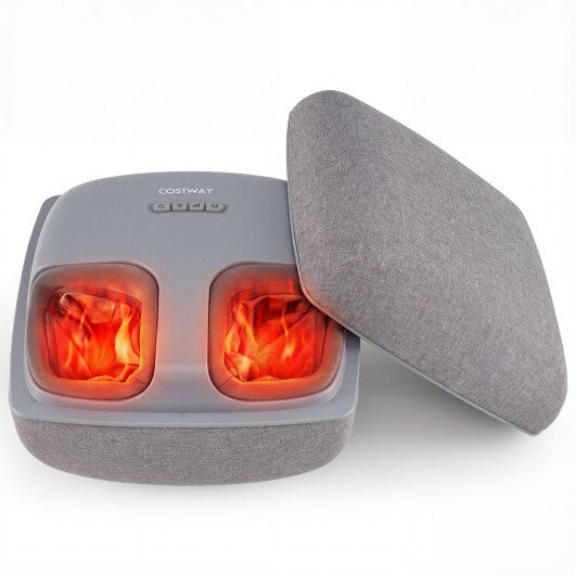 Shiatsu Foot Massager with 3-Level Deep Kneading and Air Compression-Black W2B