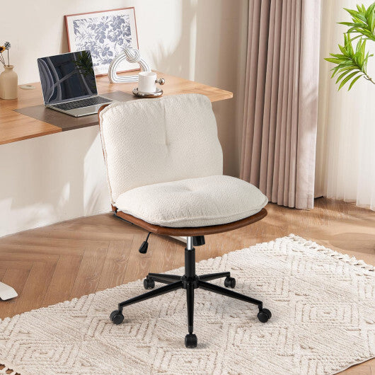 Armless Home Office Chair with Rocking Backrest W2B
