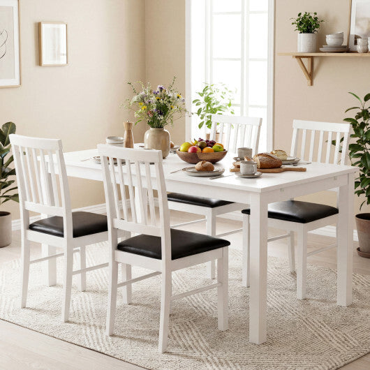 Dining Chairs Set of 2 Modern Mid Century Dining Room Chairs-White W2B