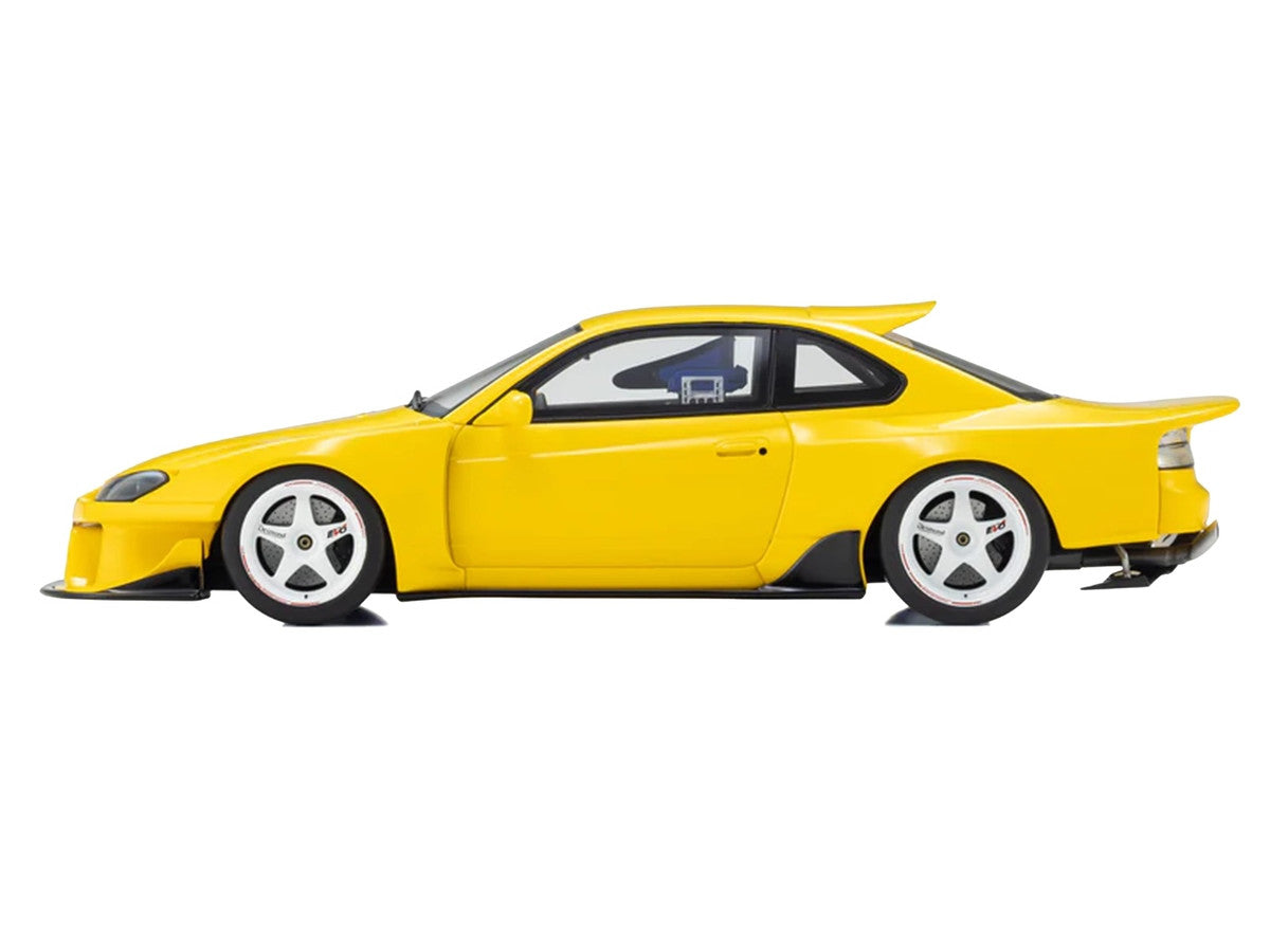Nissan Silvia (S15) "Khyzyl Saleem" Yellow 1/18 Model Car by Kyosho Kyosho