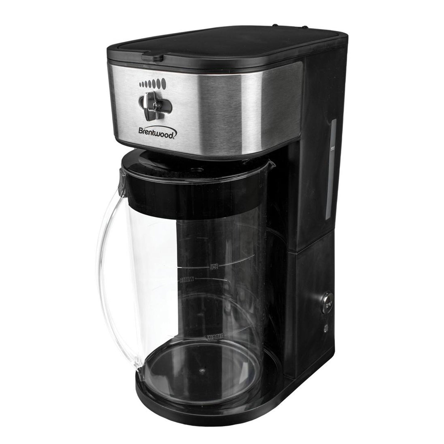 Brentwood Iced Tea and Coffee Maker in Black with 64 Ounce Pitcher W2B