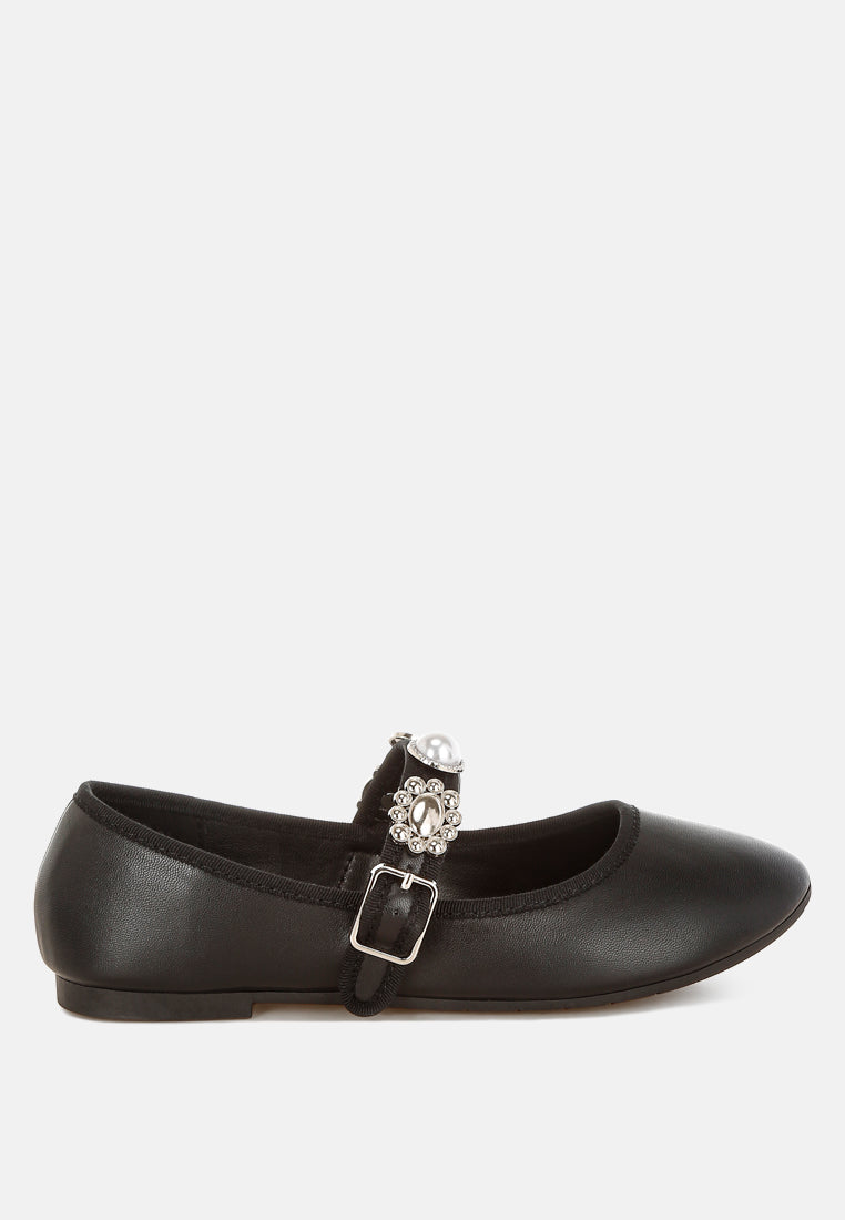 Kavana Charms Embellished Flat Mary Janes London Rag