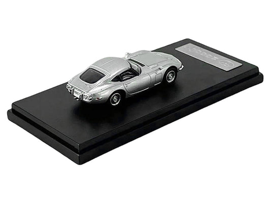 Toyota 2000GT RHD (Right Hand Drive) Silver Metallic 1/64 Diecast Model Car by LCD Models LCD Models