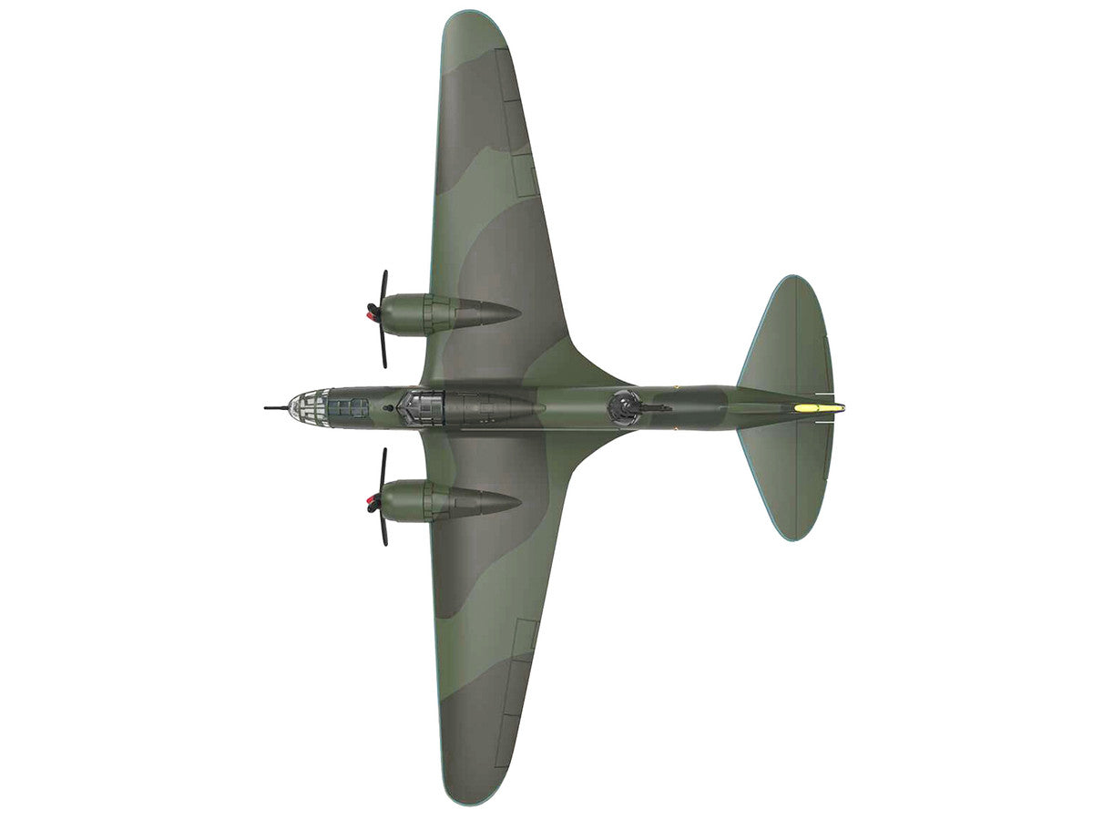 Ilyushin IL-4 Bomber Aircraft "Soviet Baltic Fleet Guards Regiment" (1942) "Planes of World War II" Series 1/144 Diecast Model Airplane by Luppa-2