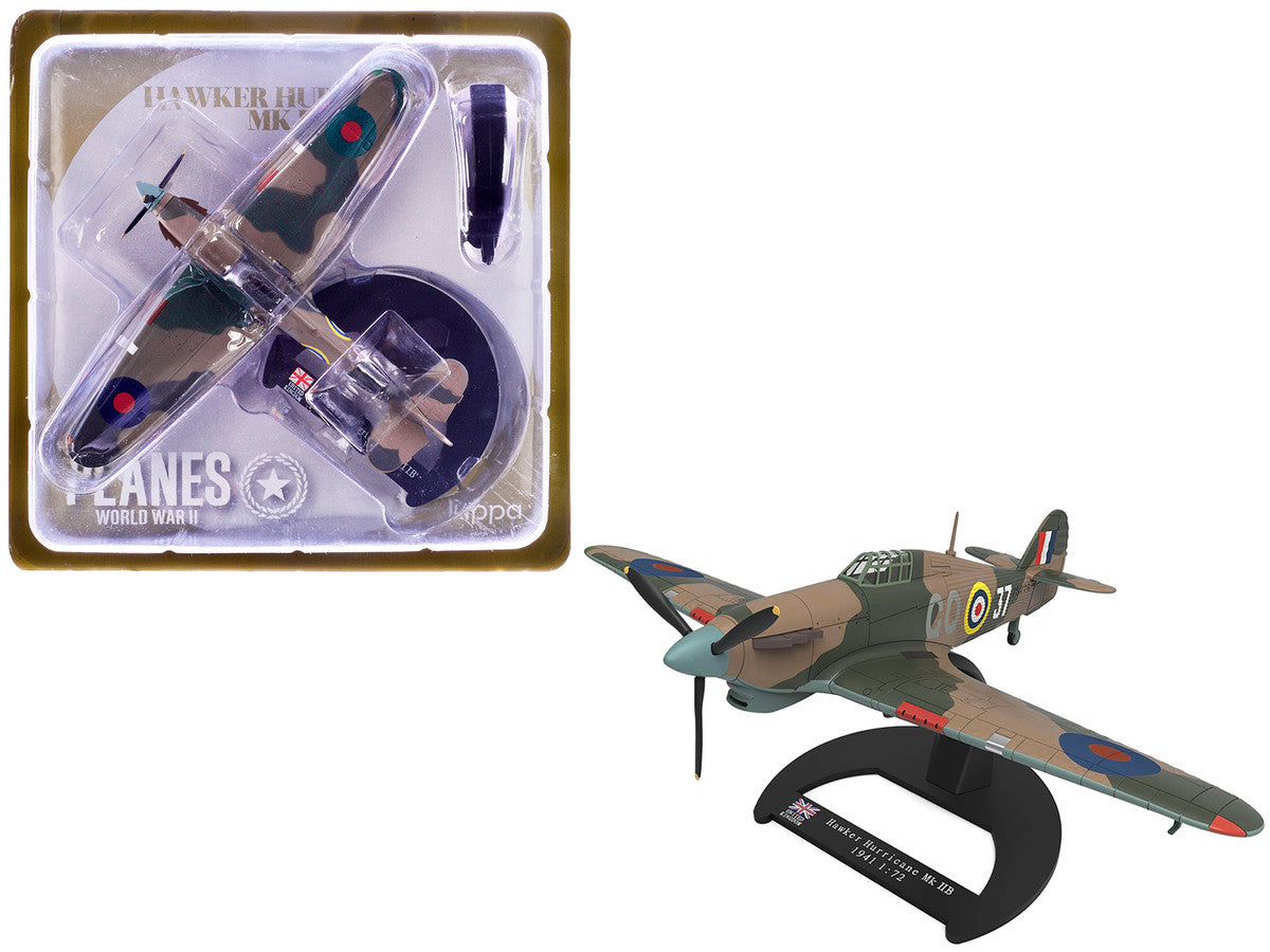 Hawker Hurricane Mk.IIB Aircraft "No. 134 Squadron 151 Wing Vaenga USSR" (1941) British Royal Air Force "Planes of World War II" Series 1/72 Diecast Model Airplane by Luppa Luppa