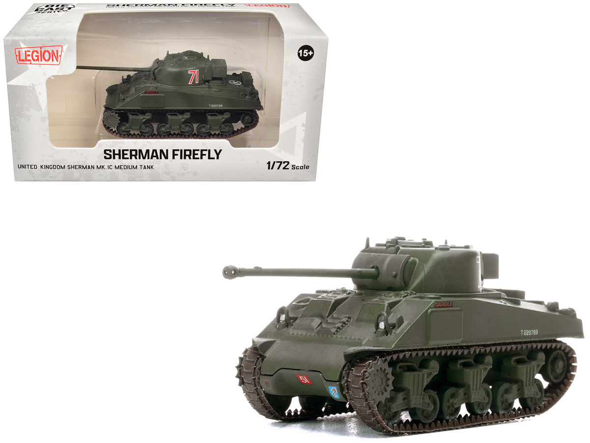 Sherman Firefly Mk.VC Medium Tank "Carole C Squadron 13th/18th Royal Hussars (Queen Mary’s Own) 27th Armoured Brigade Normandy" (1944) British Army 1/72 Diecast Model by Legion Legion