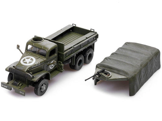 GMC CCKW 353 Truck With Mounted Gun Olive Drab "4734511-S" US Army World War II 1/72 Diecast Model by Legion Legion