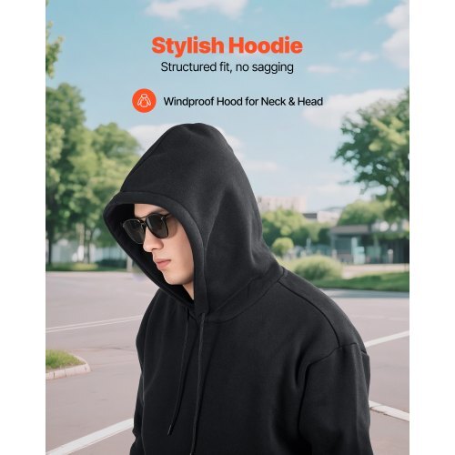 Women Pullover Hoodie, Small Size, Fleece Long Sleeve Comfy Casual Basic Pullover Hooded Sweatshirt, Warm & Skin-friendly, Practical & Trendy, Black Hoodie with Large Pocket for Fall & Winter W2B