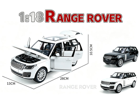 Land Rover Ranger Rover 50th Anniversary Black Metallic with Sunroof 1/18 Diecast Model Car by Heimanba Heimanba
