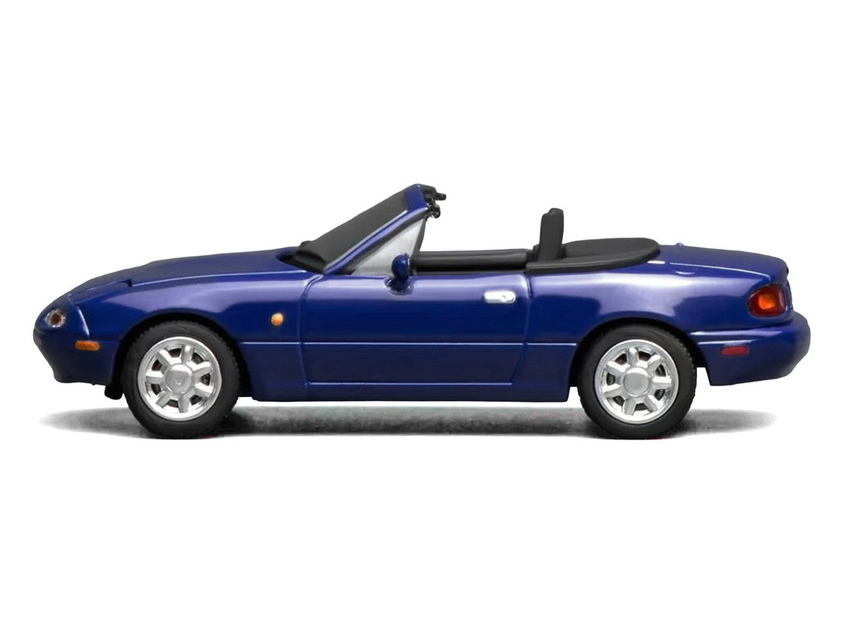 Mazda MX-5 Miata Convertible Laguna Blue 1/64 Diecast Model Car by MotorHelix Motorhelix