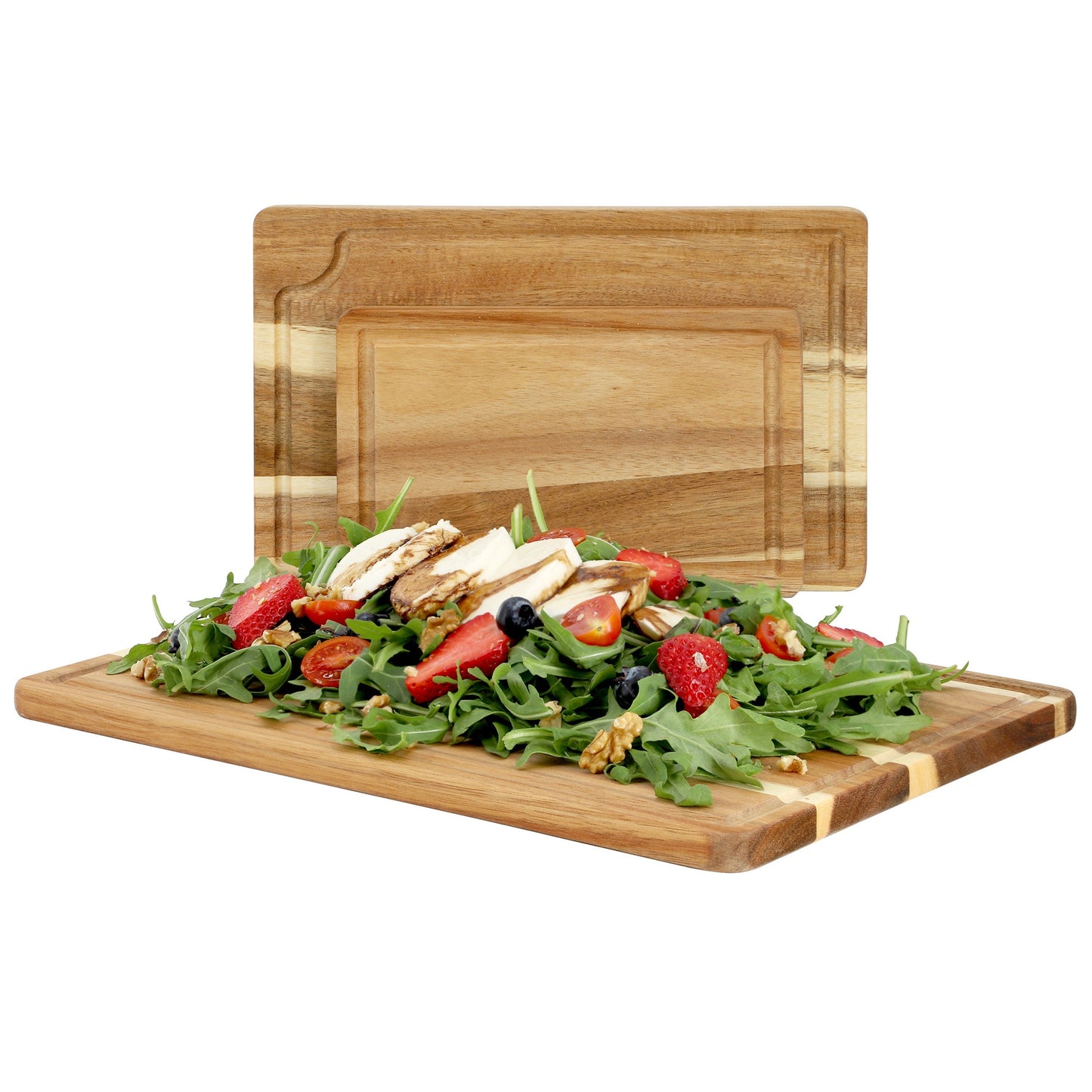 MegaChef 3 Piece Acacia Wood Cutting Board Set W2B