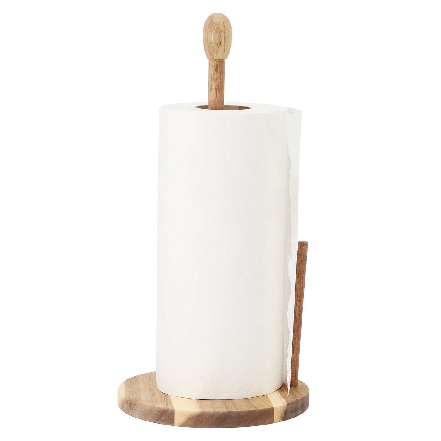 MegaChef 14 inch Acacia Wood Paper Towel Holder W2B