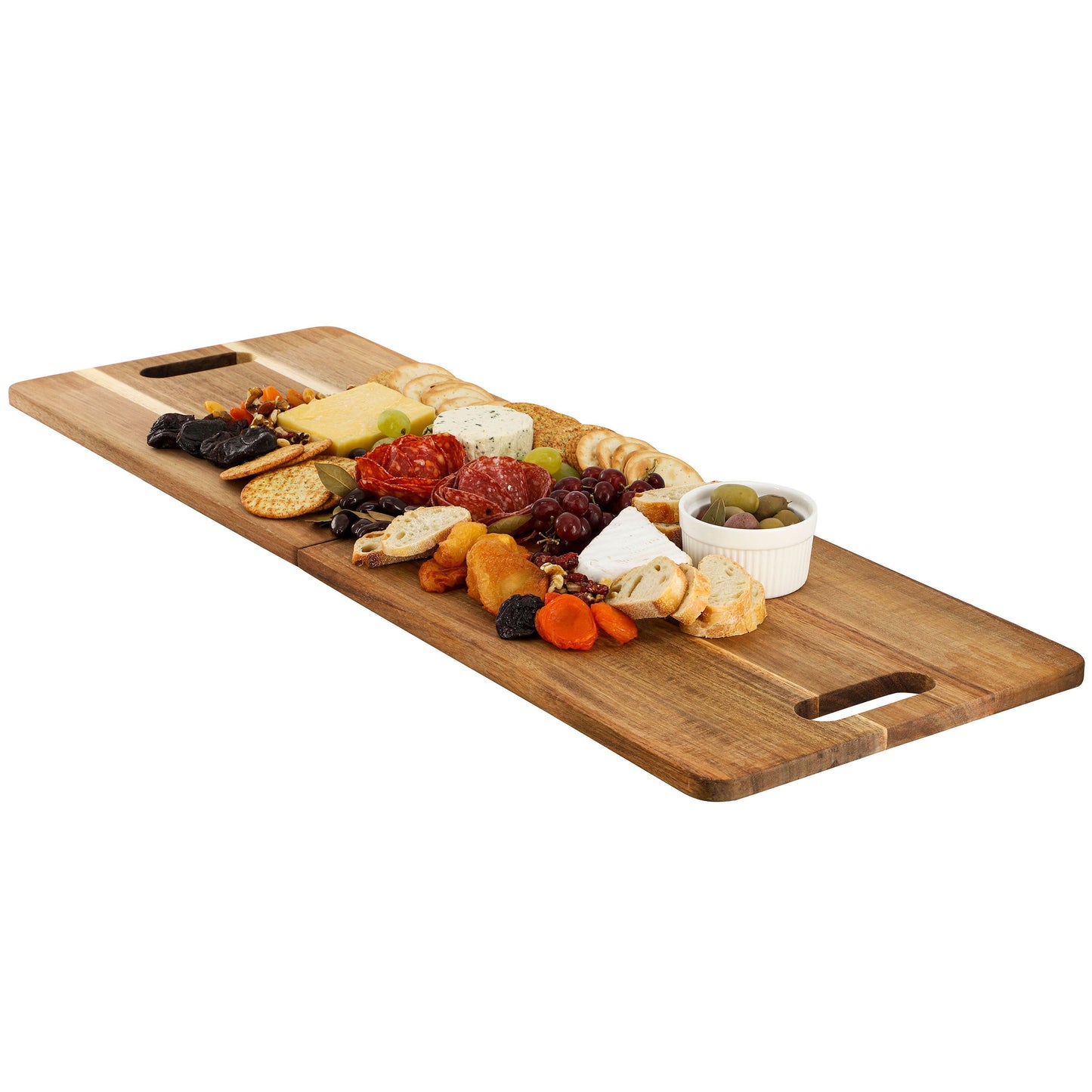 MegaChef 33 x 12 Inch Acacia Wood Folding Charcuterie Serving Board W2B