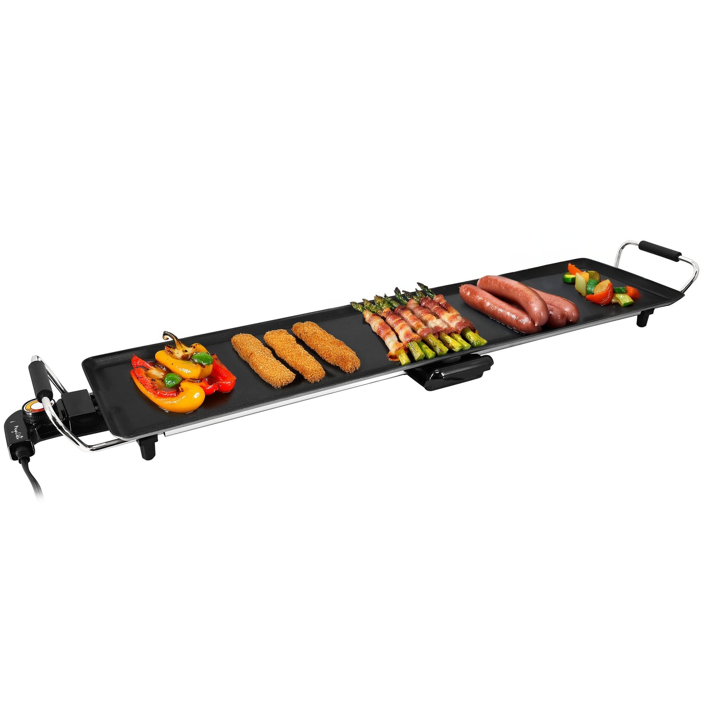 MegaChef 35 Inch Electric Grill with Drip Tray and Non-Stick Coating W2B