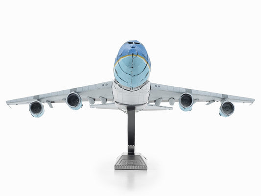 Model Kit Boeing 747 Transport Aircraft "Air Force One Presidential Plane" United States Air Force (Moderate Difficulty) Steel Model by Metal Earth-1