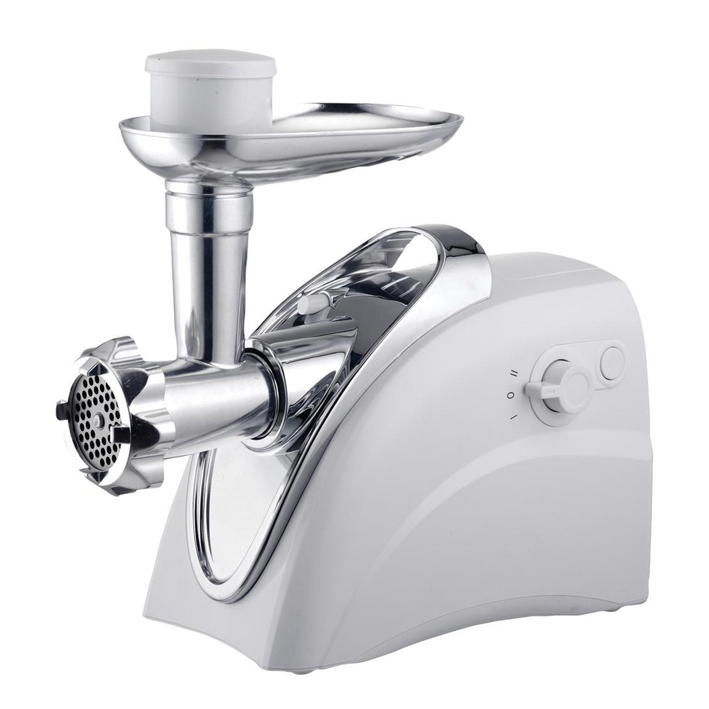 Brentwood 400 Watt Electric Meat Grinder and Sausage Stuffer in White W2B
