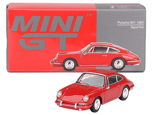 1963 Porsche 901 Signal Red Limited Edition to 4200 pieces Worldwide 1/64 Diecast Model Car by Mini GT Mini GT