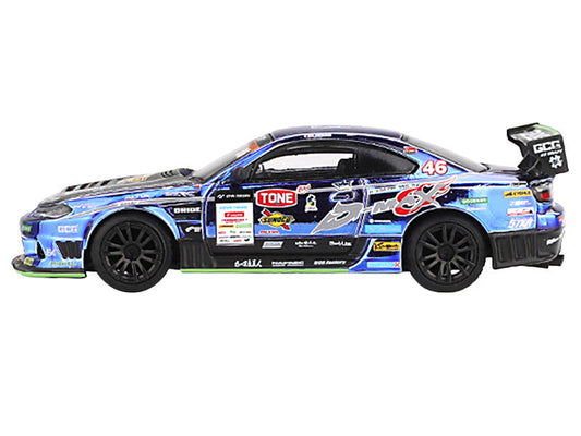 Nissan Silvia (S15) D-MAX RHD (Right Hand Drive) #46 Masao Suenaga "D-MAX Racing" "D1 Grand Prix" (2023) Limited Edition 1/64 Diecast Model Car by Mini GT Mini GT