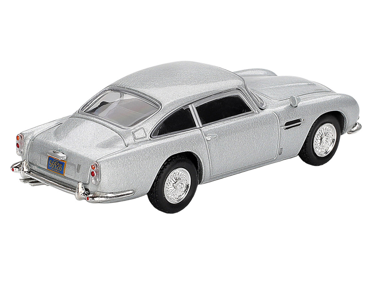 Aston Martin DB5 Birch Silver Metallic 007 James Bond "Casino Royale" (2006) Movie Limited Edition 1/64 Diecast Model Car by Mini GT Mini GT