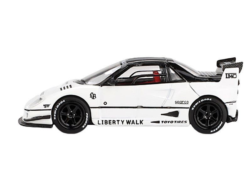 Mazda AZ-1 Liberty Walk LB40 RHD (Right Hand Drive) White with Black Top "2024 Tokyo Auto Salon" Limited Edition 1/64 Diecast Model Car by Mini GT Mini GT