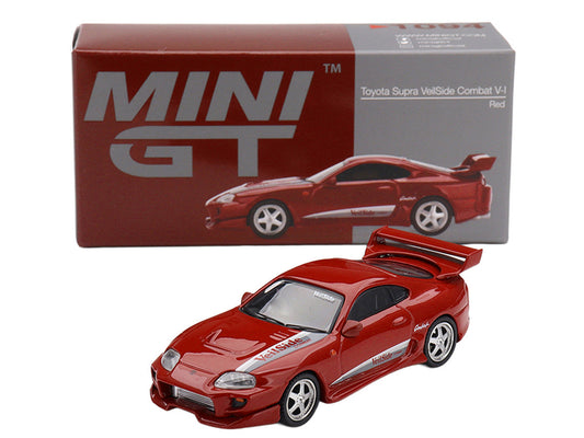 Toyota Supra "VeilSide Combat V-I" Red Limited Edition 1/64 Diecast Model Car by Mini GT Mini GT