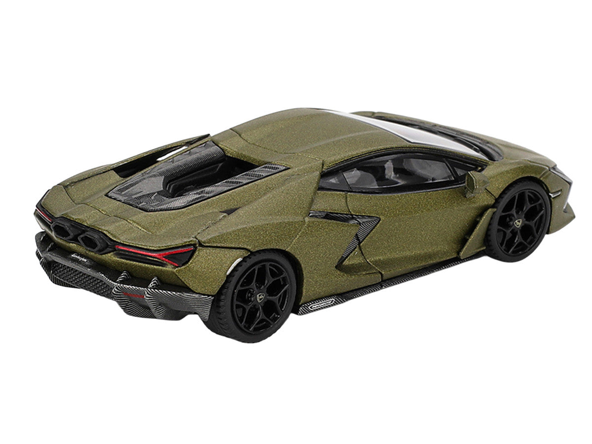 Lamborghini Revuelto Verde Gea Matte Green Metallic Limited Edition 1/64 Die Cast Model Car by Mini GT Mini GT