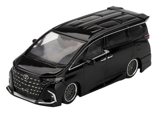 Toyota Alphard 40 KUHL Van RHD (Right Hand Drive) Black Limited Edition 1/64 Diecast Model Car by Mini GT Mini GT