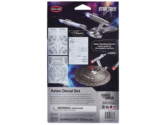 USS Enterprise NCC-1701 Aztec Decal Set "Star Trek: Strange New Worlds" (2022-Current) TV Series 1/1000 Scale by Polar Lights Polar Lights