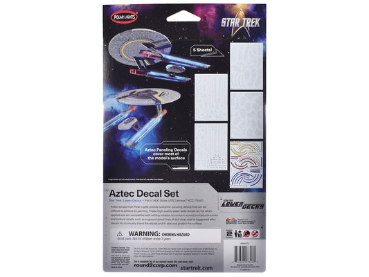 USS Cerritos NCC-75567 Aztec Decal Set "Star Trek: Lower Decks" (2020-2024) TV Series 1/1400 Scale by Polar Lights