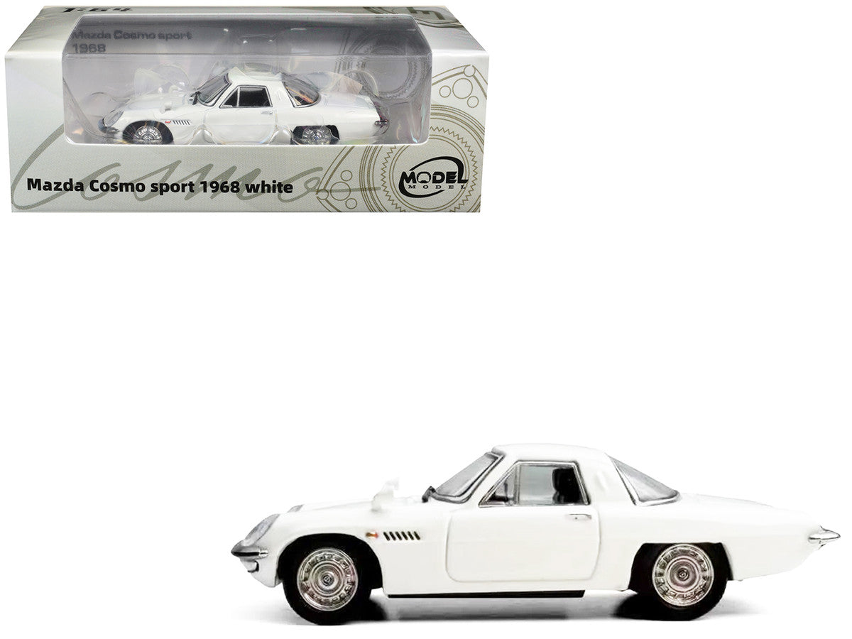 1968 Mazda 110 S Cosmo Sport RHD (Right Hand Drive) White 1/64 Diecast Model Car by Model Model Model Model