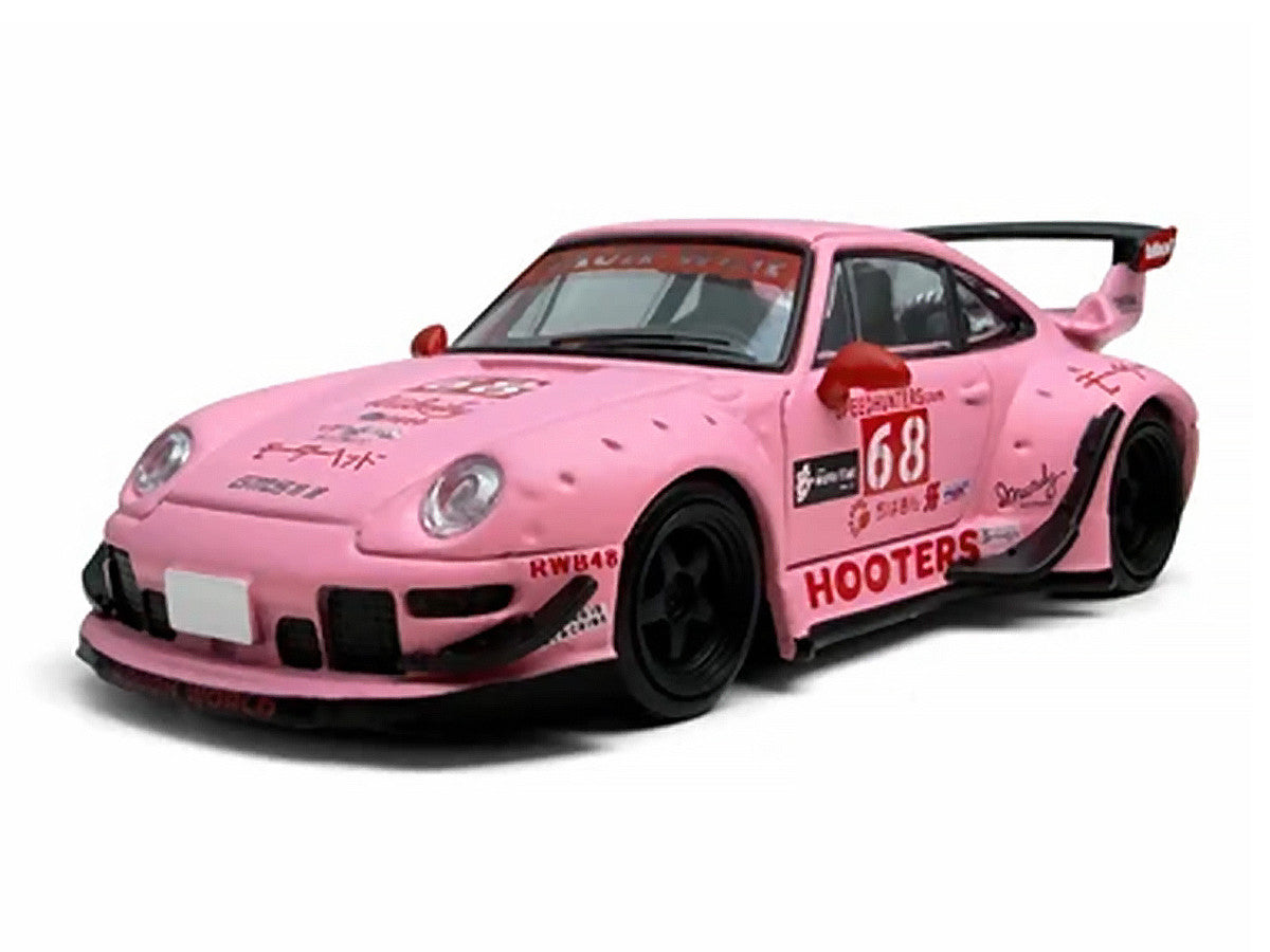 RWB 993 #68 "Hooters" Matt Pink 1/64 Diecast Model Car by Model Model Model Model