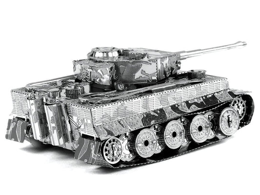 Model Kit German Tiger I Tank (Moderate Difficulty) Steel Model by Metal Earth Metal Earth