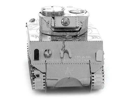 Model Kit American Sherman Tank (Moderate Difficulty) Steel Model by Metal Earth-1