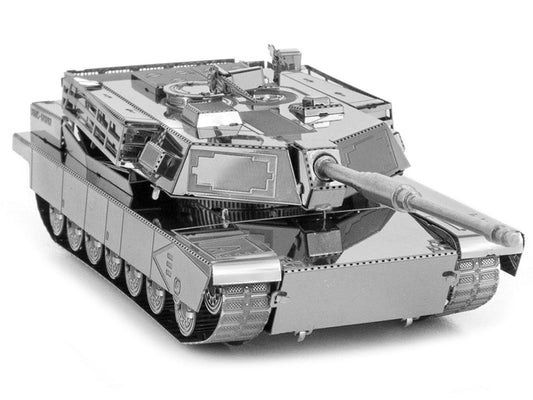 Model Kit American M1 Abrams Tank (Moderate Difficulty) Steel Model by Metal Earth Metal Earth