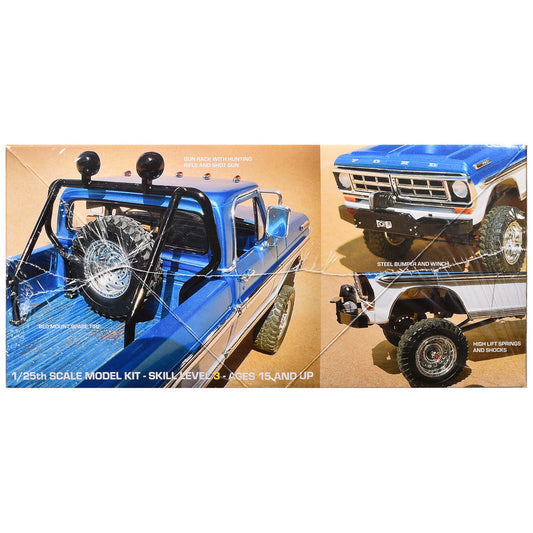 Skill 3 Model Kit 1971 Ford F-250 Custom Lifted 4x4 Pickup Truck 1/25 Scale Model by Moebius Moebius